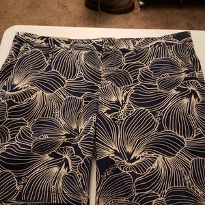 Goodfellow &‎ Co Blue Floral Flat Front Shorts Size 42